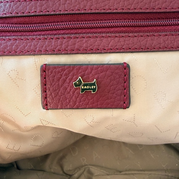 RADLEY LONDON Dukes Place Medium Zip Around Backpack - Dark Red - Picture 7 of 9